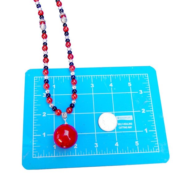 Carnelian Pendant Necklace Set 4268 - Picture 7 of 9